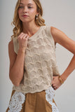 Golden Hour Sweater Top: Oatmeal