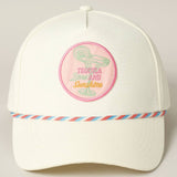 Tequila Lime and Sunshine Trucker Hat: Pink