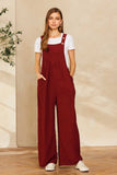 Berry Sweet Jumpsuit: Burgundy