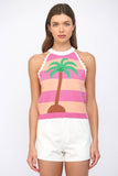 Palm Springs Top: Pink/Orange