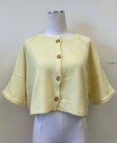 Butter Me Up Cardigan: Yellow