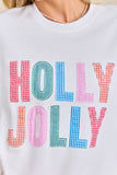 Holly Jolly Gingham Pullover: White