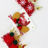 Plush and a Bow Christmas Hair Clip Set: Multi-Color