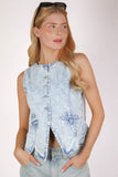 Dare To Denim Top: Lightwash