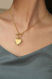 HEART LOCKET NECKLACE : GOLD