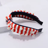 Stripes & Pearls Headband
