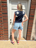 Starry Night Top: Navy