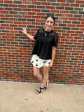 Enchanted Evening Top: Black