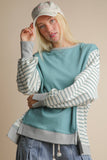 Loom and Lined Pullover: Mint