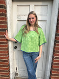 What A Lucky Life Top: Green