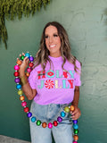 RESTOCKED Holly Jolly Christmas Tee: Purple
