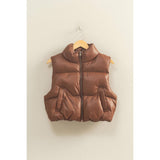 Roasted Fire Puffer Vest: Chesnut