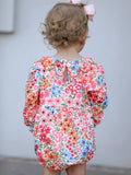 Pumpkins & Petals Romper: Pink Multi