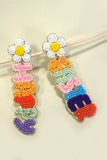 HAPPY EASTER Beaded Earrings
