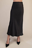 Polished Perfection Midi Skirt: Black