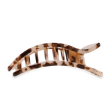 Blonde Tortoise Rectangle Hair Clip: Large