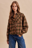 Cider Season Plaid Top: Hunter Green