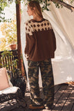 Common Thread Top: Brown/Natural