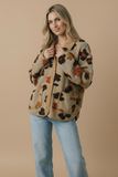 Flower Hour Jacket: Taupe Mix