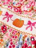 Pumpkins & Petals Dress: Pink Multi