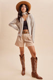 Vanilla Chai Knitted Cardigan: Oat Milk