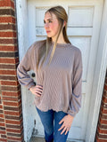 Home for the Holidays Top: Taupe