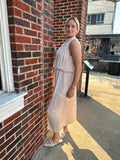 Romantic Rebel Dress: Champagne