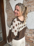 Common Thread Top: Brown/Natural