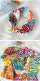 Among the Wildflowers Scarf: White Multi