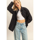 Keep It Classic Cord Jacket: Black