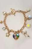 SUMMER SUN CHARM BRACELET: GOLD