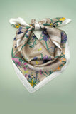 Sophisticated Floral Scarf: Beige
