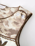 Duck Duck Darling Boys Romper: Camo