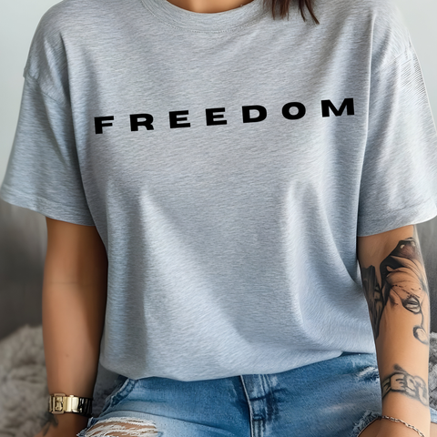 Freedom Tee: Gray