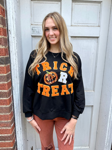 Trick Or Treat Top: Black