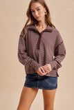 Mocha Muse Collared Top: Dark Mocha