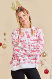 Holiday Toile Sweatshirt: Red