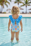 Sebastian Swimsuit: Blue Mix