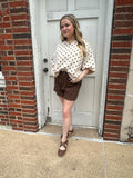 Edge of Sweet Shorts: Brown