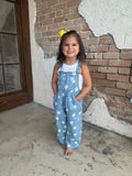 Starry Glow Jumpsuit: Light Denim