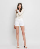 Becs Denim Shorts: Optic White