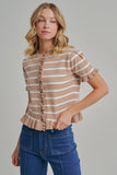 Sunday Market Top: Taupe/ Ivory