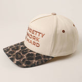 Too Pretty To Work Trucker Hat: Leopard