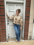 Fireside Florals Blouse: Sand Multi