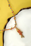 Lucky Catch Necklace: Pink