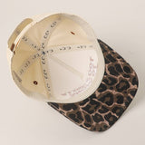 Too Pretty To Work Trucker Hat: Leopard
