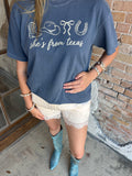 She’s From Texas Tee: Navy