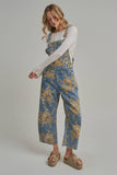 Blue Jean Bouquet Overalls: Lightwash