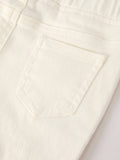 Snowy Dreams Pants: White