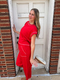 Weekend Win Lounge Set: Red
